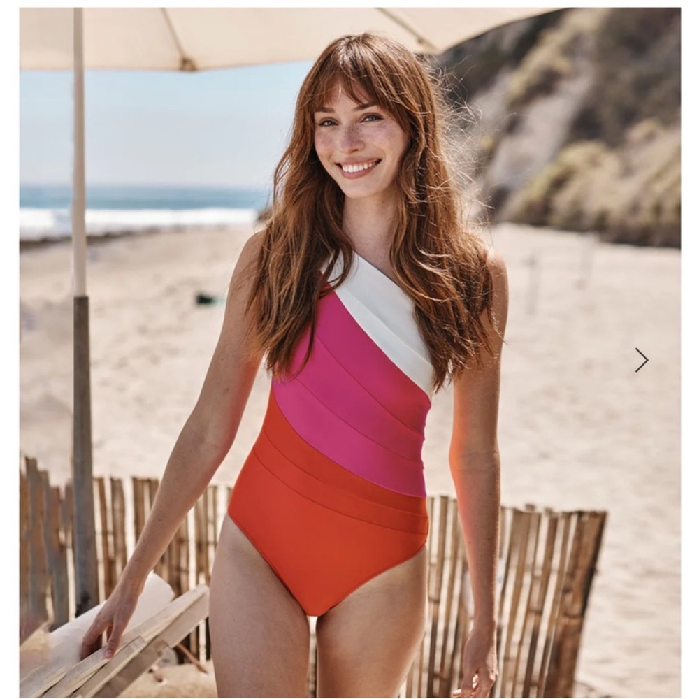 Summersalt 8 long torso Vibrant Tri-Tone Swimsuit